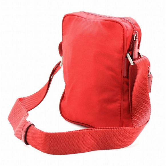 Prada Bag Nylon Shoulder Crossbody Red - Picture 1 of 9